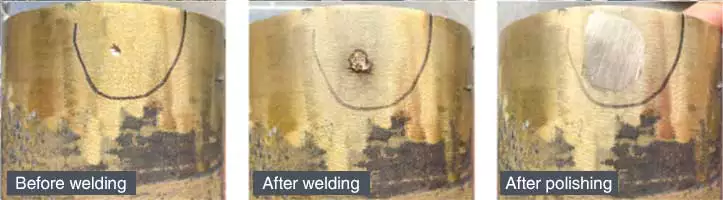 Repairing of copper castings