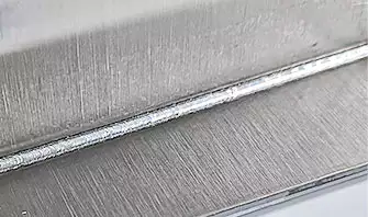 Stainless steel inner corner welding